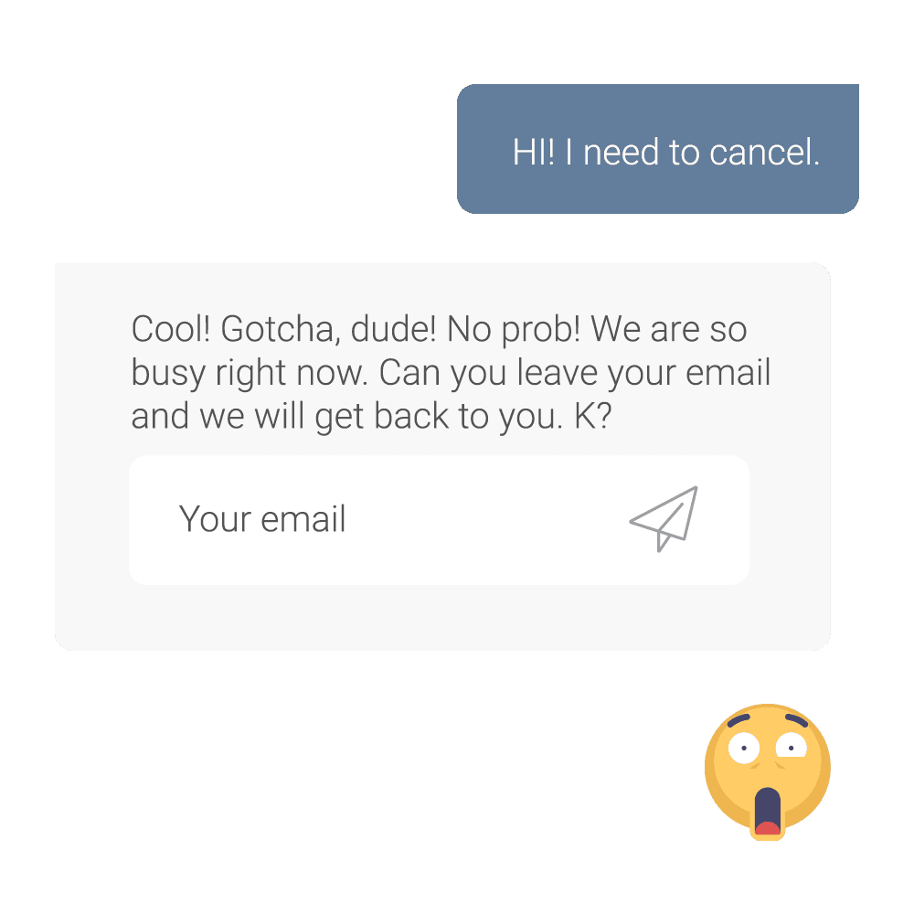 Virtual Chat Training Example