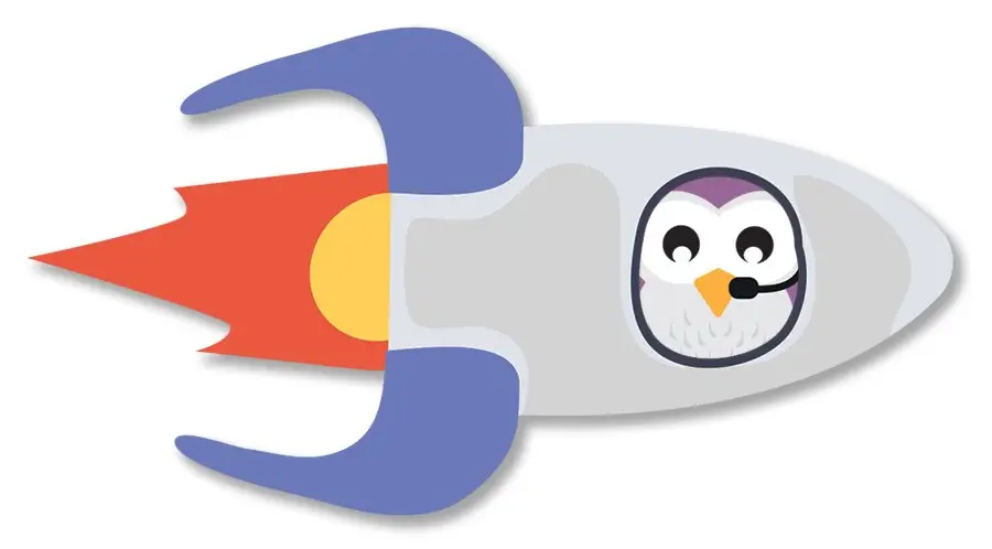Owlene The Oculus Owl In A Rocket Ship